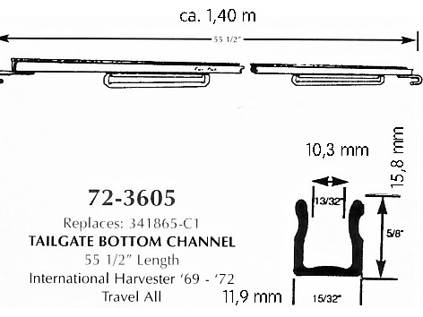 Tailgate bottom channel