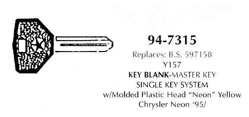 Key blank master key system