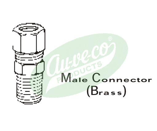1/8" BRASS MALE CONNECTOR