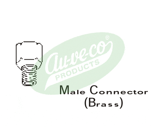 3/16" BRASS MALE CONNECTOR