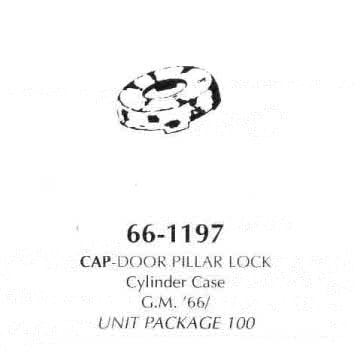 Cap-Door Pillar Lock, Cylinder Case