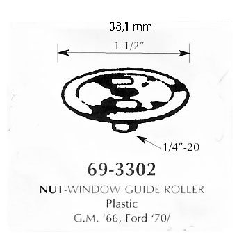 Nut-Window Guide Roller