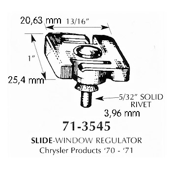 Slide window regulator