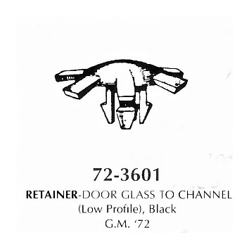 Retainer-Door Glass to Channel