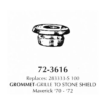 Grommet - grille to stone shield