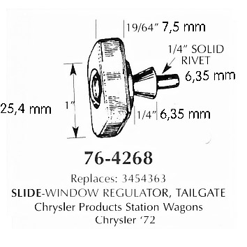 Slide window regulator tailgate