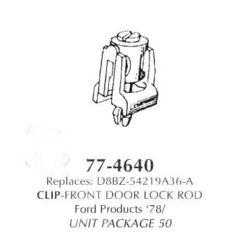 Clip-Front Door Lock Rod