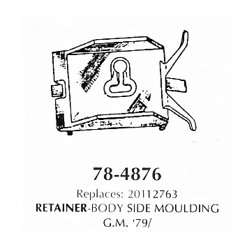 Retainer-body side moulding