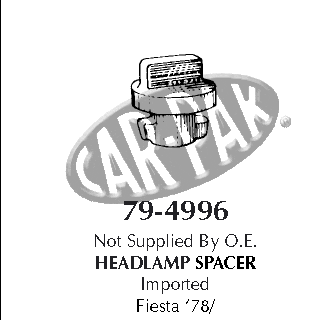 Headlamp spacer
