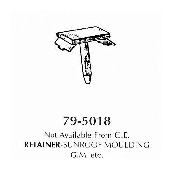 Retainer sunroof moulding