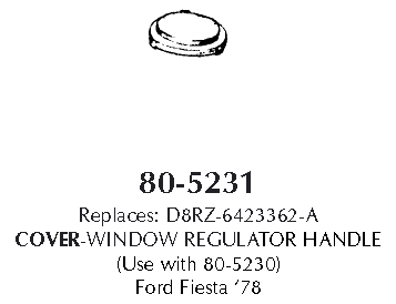 Cover window regulator handle