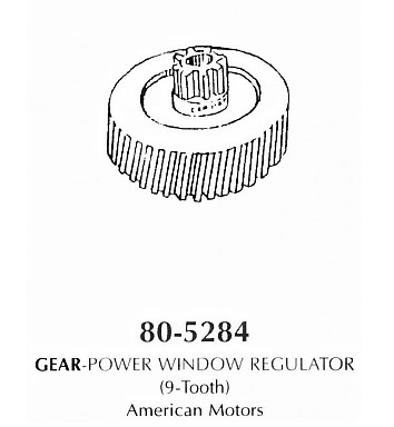 Gear - power window regulator