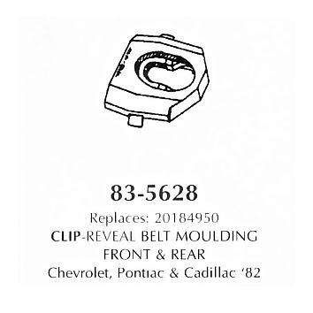 Clip reveal belt  moulding