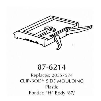 Clip -Body Side Moulding, plastic