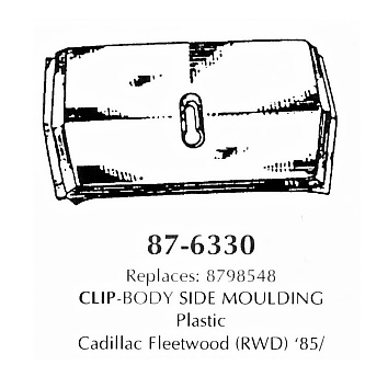 Clip-Body side Moulding, plastic