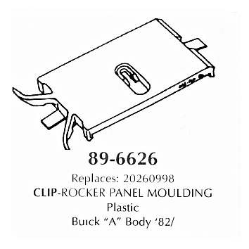 Clip - rocker panel Moulding