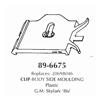 Clip-Body side Moulding, plastic