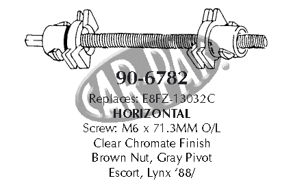 Scheinwerfereinstellschraube M6 x 71,3 mm, horizontal