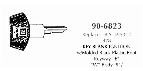 Key blanks - ignition
