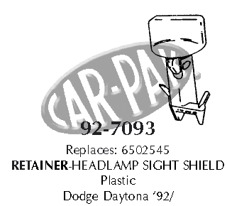 Headlamp retainer