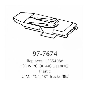 Clip roof moulding