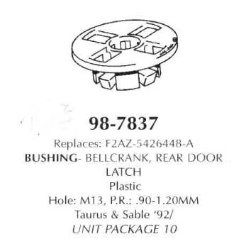 Bushing-Bellcrank, Rear Door Latch, plastic