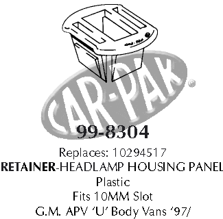 Headlamp retainer