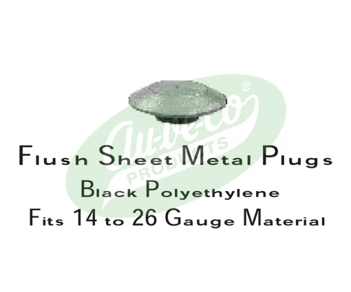 FLUSH SHEET METAL PLUG PLASTIC