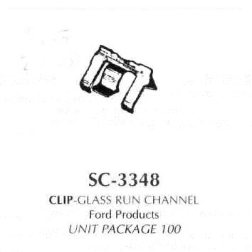 Clip- Glass Run Channel